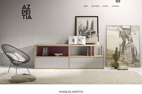 diseño página web de muebles azpeitia en lasarte, gipuzkoa