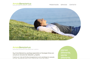 diseño de la página web de amaia bereziartua en donostia, gipuzkoa