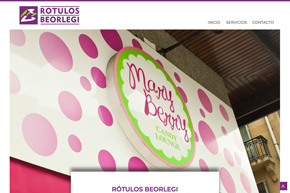 diseño de la página web de beorlegi en irun, gipuzkoa