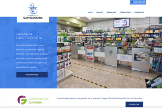 diseño de página web de farmacia en donostia, gipuzkoa