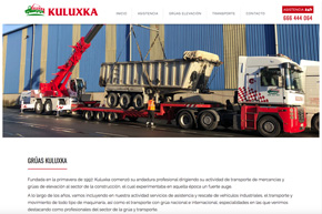 diseño de la página web de kuluxka en gipuzkoa