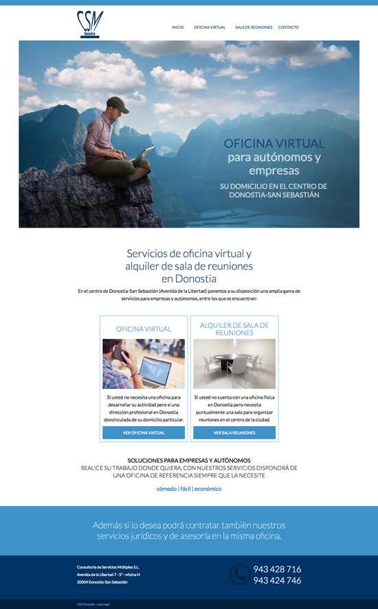 Diseño web en Donostia-San Sebastián: Oficina virtual 