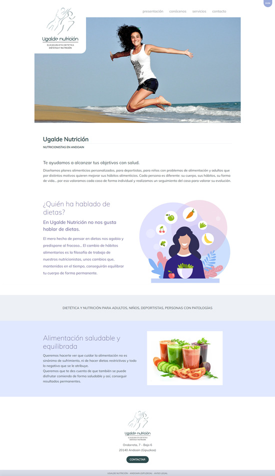 Diseño web en Gipuzkoa: Ugalde en Andoain